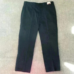 Sears Full Fit Twill Work Pants Gray Men 40X32 Extra room seat, thighs, and legs